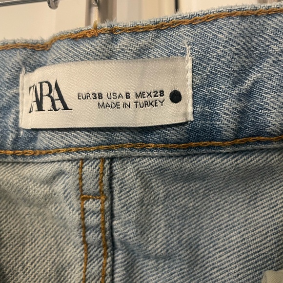 Zara wide leg jeans full length size 6 - Picture 6 of 10